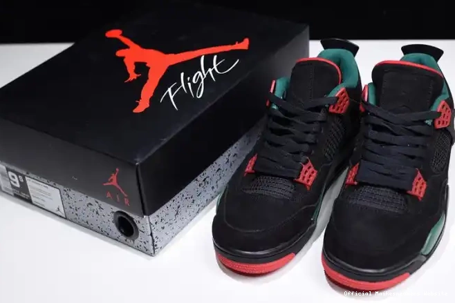 Official Maikesneakers Air 4 AQ3816-063 Red NRG Gorge Jordan Black GUCC Green-Varsity 0510